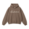 Collection 3 Oklahoma Oversize Fleeced Hoodie - Brown front