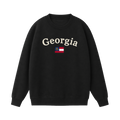 Collection 6 Georgia Essential Heavyweight Crewneck Sweatshirt - Black front