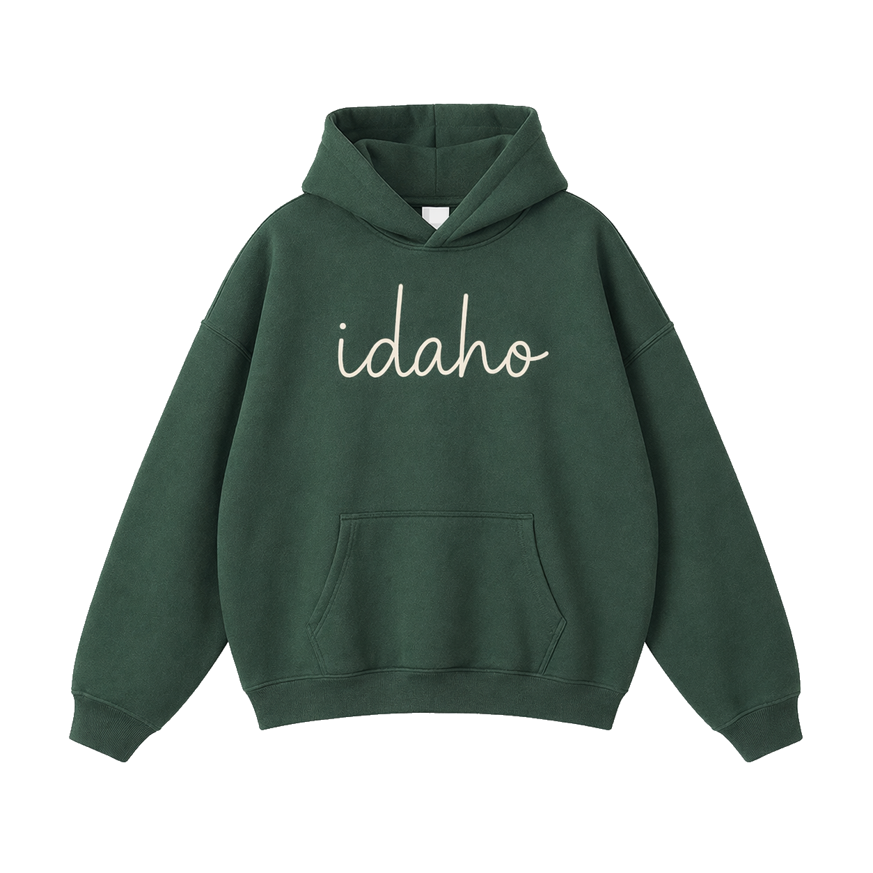Collection 3 Idaho Oversize Fleeced Hoodie - Eden Green front