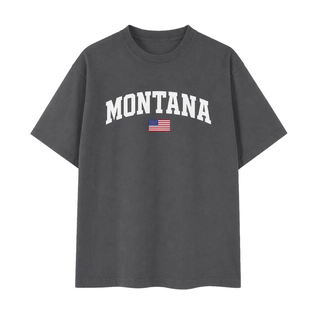 Collection 2 Montana Essential Cotton T-Shirt - Dark Gray front