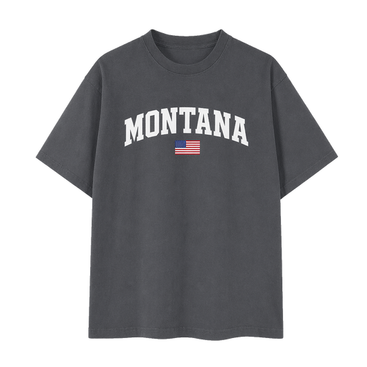 Collection 2 Montana Essential Cotton T-Shirt - Dark Gray front