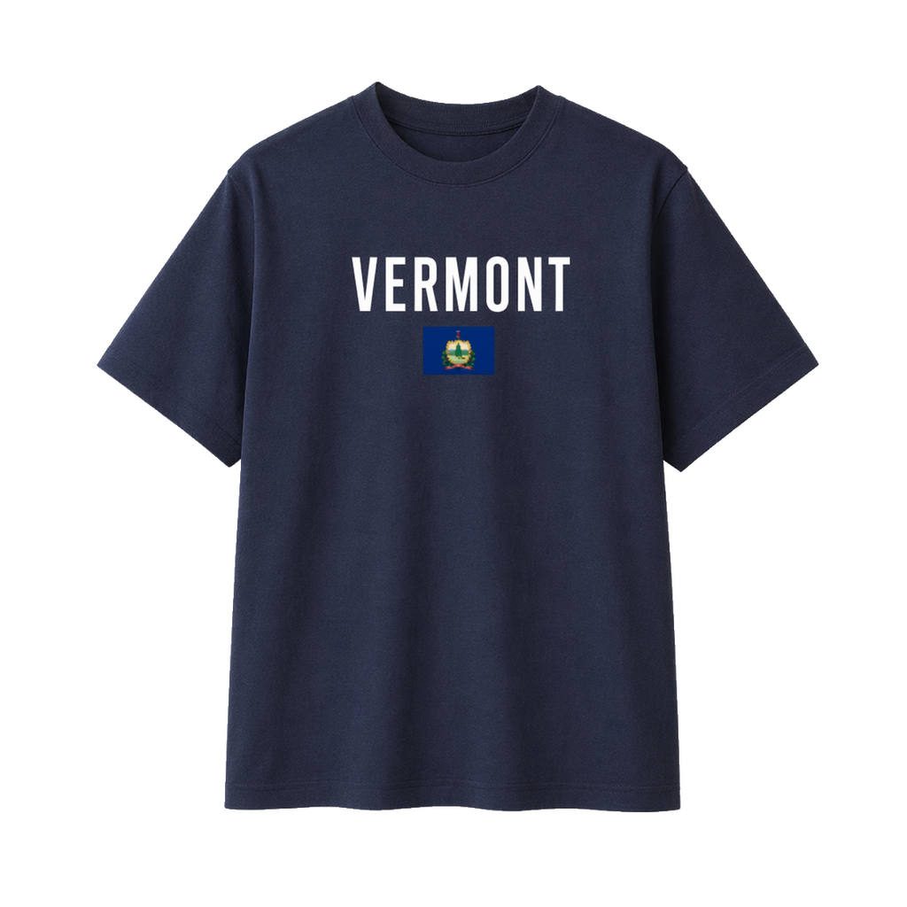 Collection 7 Vermont Essential Cotton T-Shirt - Navy Blue front