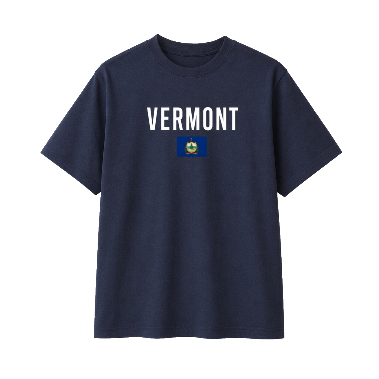Collection 7 Vermont Essential Cotton T-Shirt - Navy Blue front