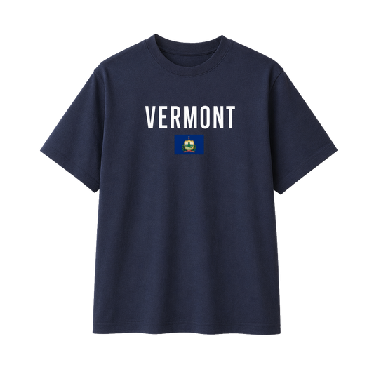 Collection 7 Vermont Essential Cotton T-Shirt - Navy Blue front