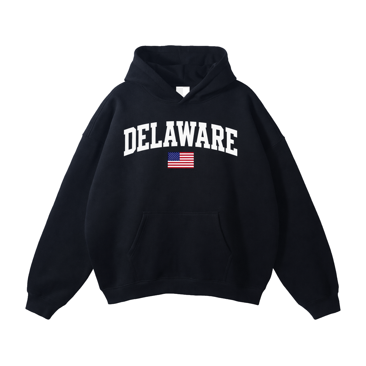 Collection 2 Delaware Oversize Fleeced Hoodie - Black front