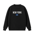 Collection 7 New York Essential Heavyweight Crewneck Sweatshirt - Black front