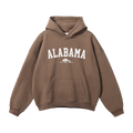 Collection 9 Alabama Oversize Fleeced Hoodie - Brown front