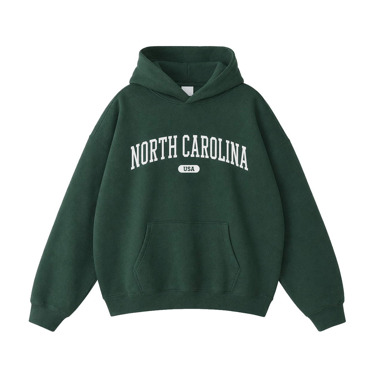 Collection 4 North Carolina Oversize Fleeced Hoodie - Eden Green front