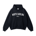 Collection 9 North Carolina Oversize Fleeced Hoodie - Black front