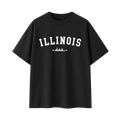 Collection 9 Illinois Essential Cotton T-Shirt - Black front