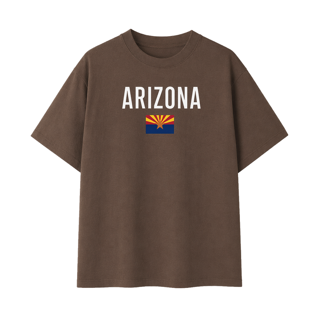 Collection 7 Arizona Essential Cotton T-Shirt - Coffee front