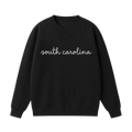 Collection 3 South Carolina Essential Heavyweight Crewneck Sweatshirt - Black front