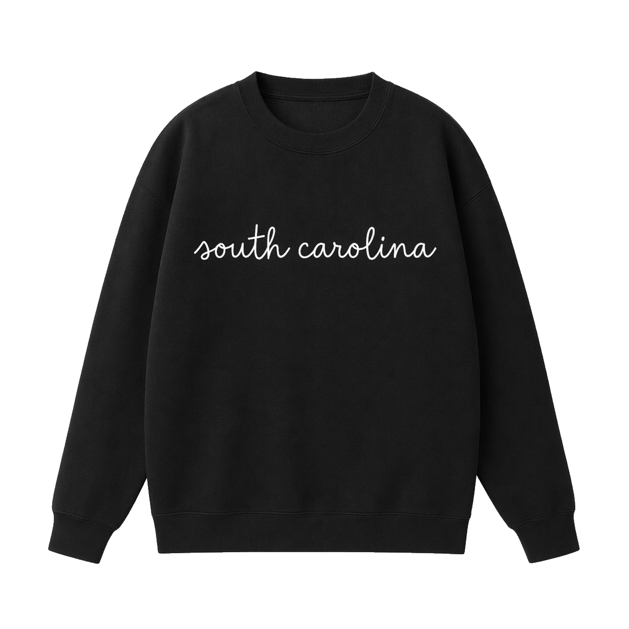 Collection 3 South Carolina Essential Heavyweight Crewneck Sweatshirt - Black front