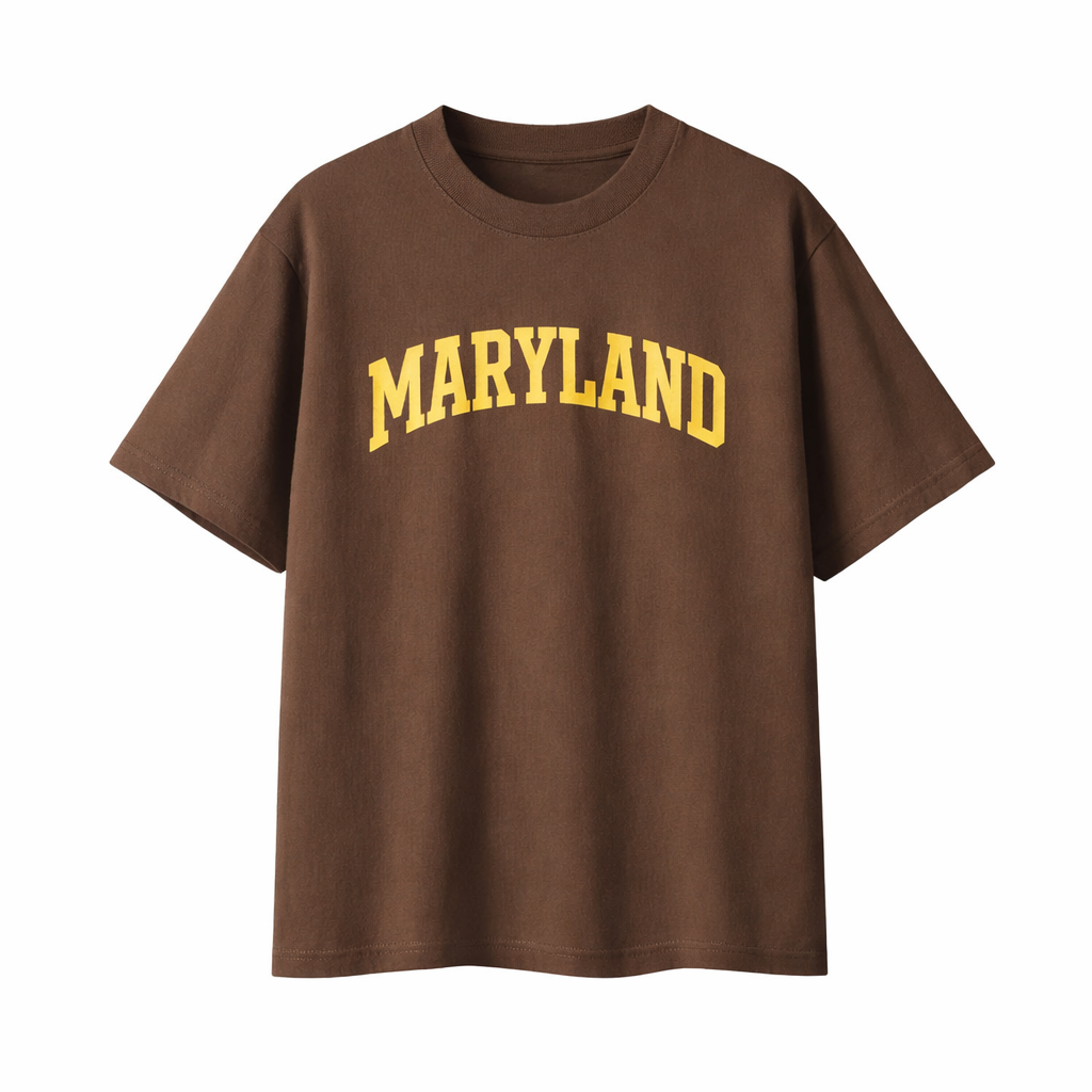 Collection 1 Maryland Essential Cotton T-Shirt - Coffee front