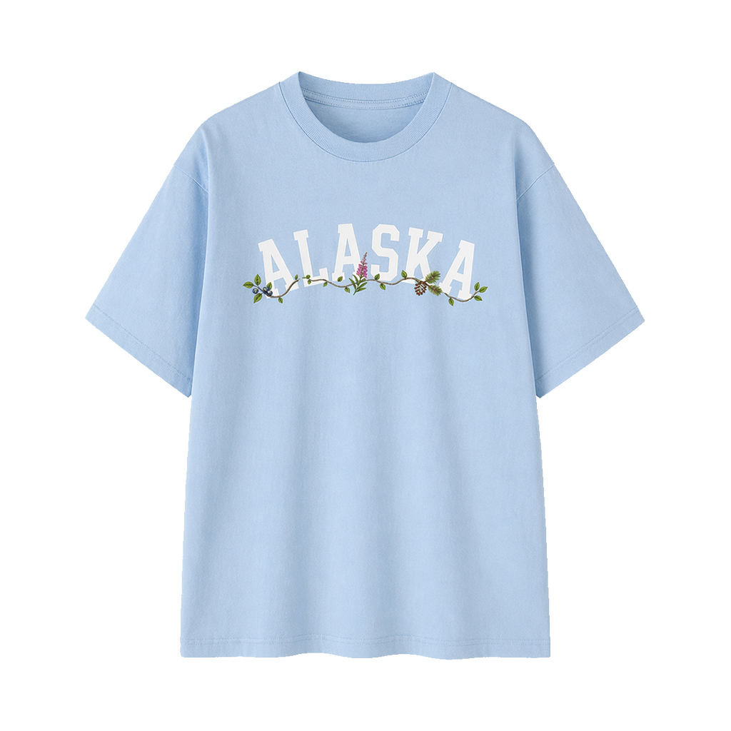 Collection 10 Alaska Essential Cotton T-Shirt - Light Blue front
