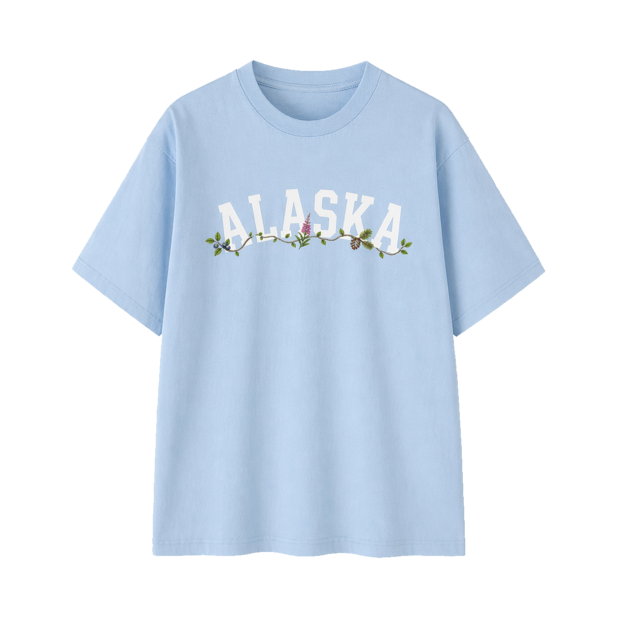 Collection 10 Alaska Essential Cotton T-Shirt - Light Blue front