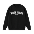 Collection 9 North Dakota Essential Heavyweight Crewneck Sweatshirt - Black front