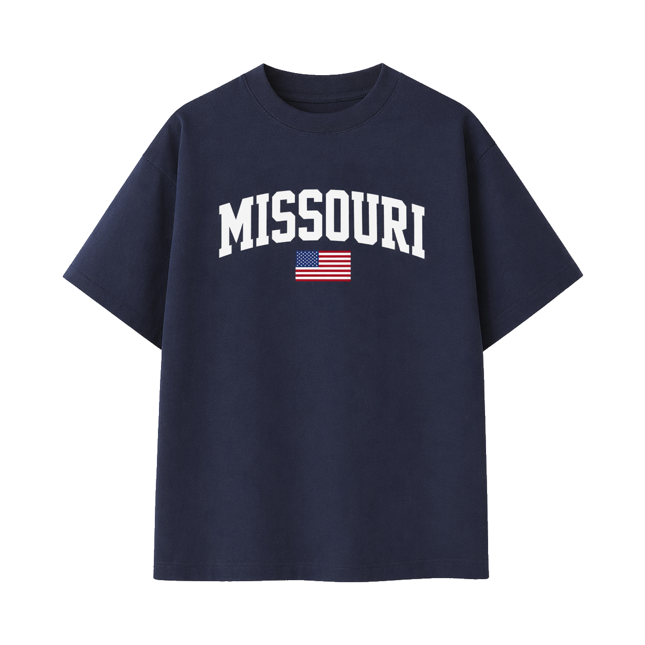 Collection 2 Missouri Essential Cotton T-Shirt - Navy Blue front