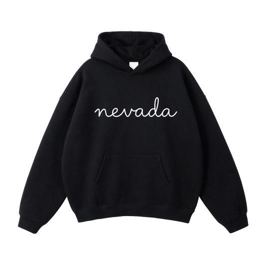 Collection 3 Nevada Oversize Fleeced Hoodie - Black front