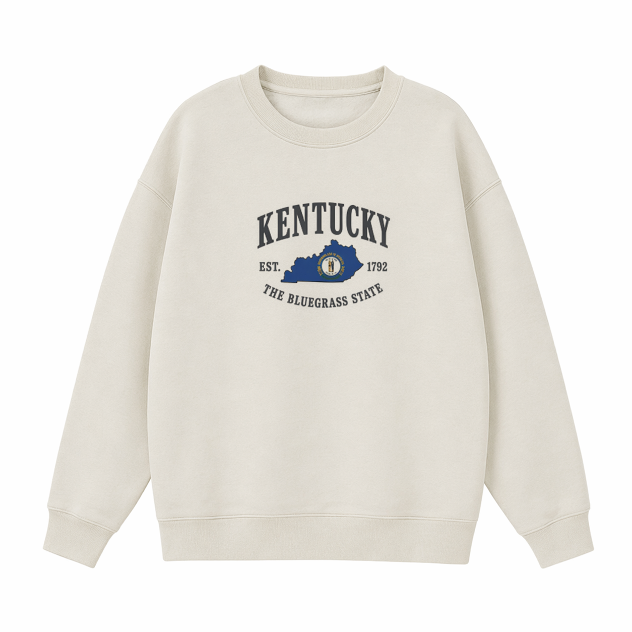 Collection 8 Kentucky Essential Heavyweight Crewneck Sweatshirt - Cream front