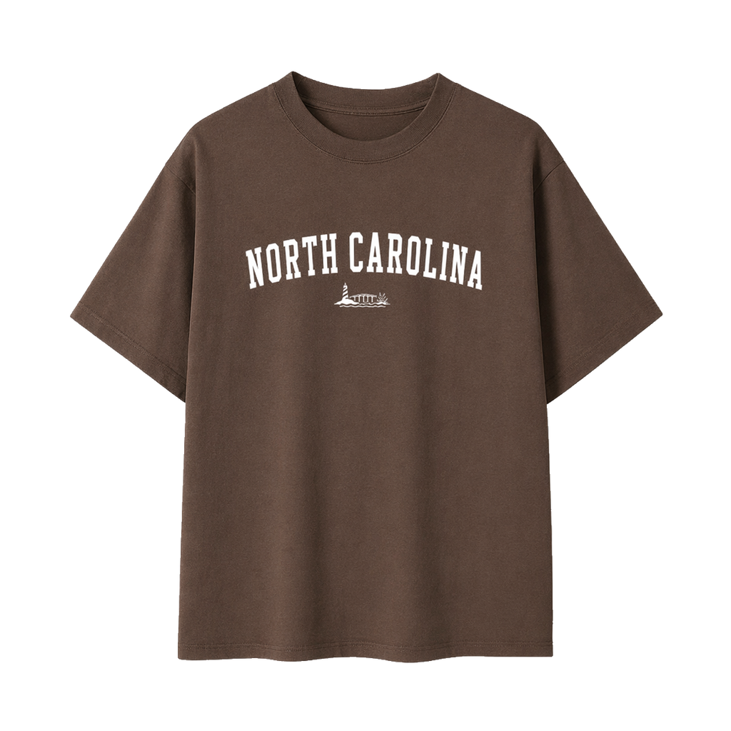 Collection 9 North Carolina Essential Cotton T-Shirt - Coffee front