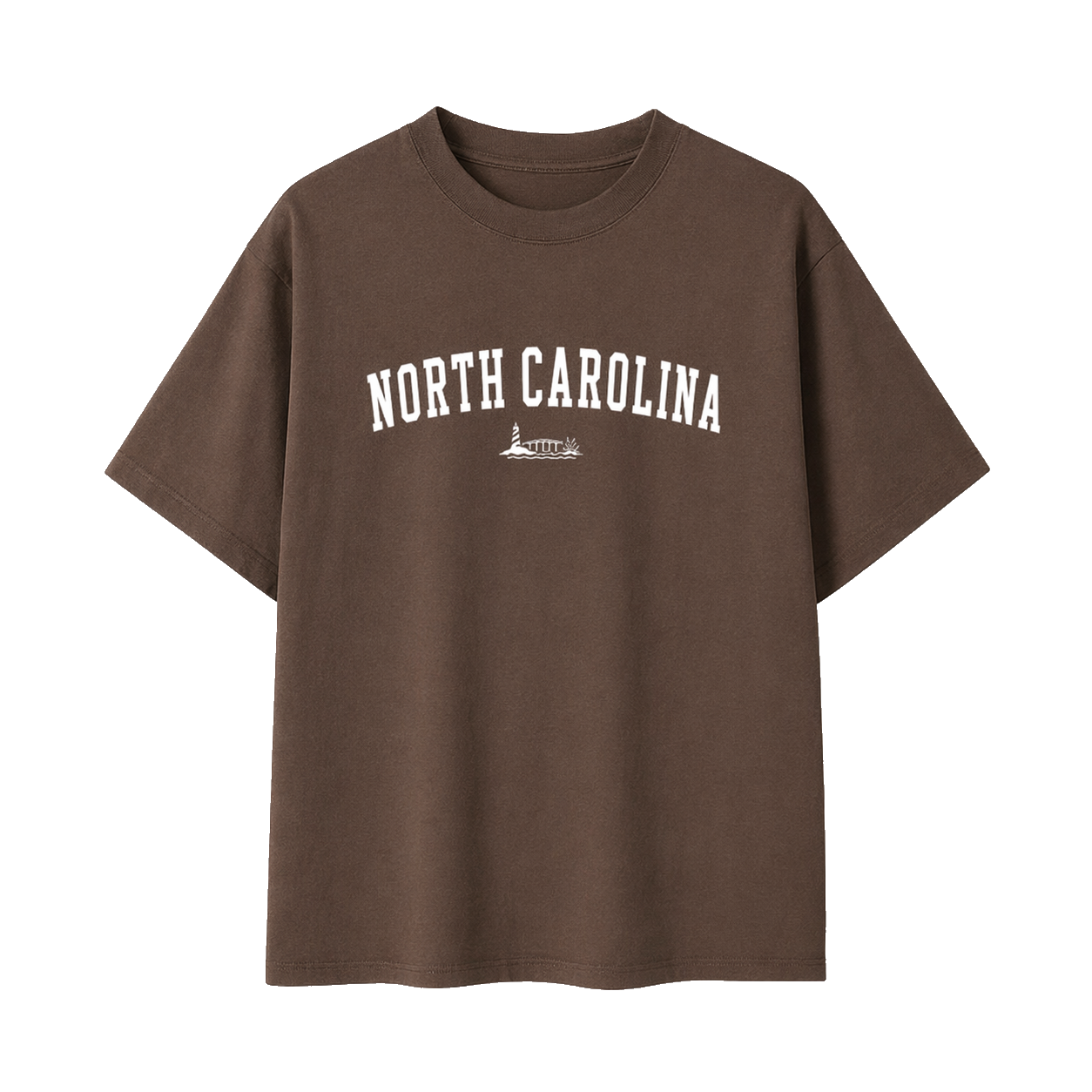 Collection 9 North Carolina Essential Cotton T-Shirt - Coffee front