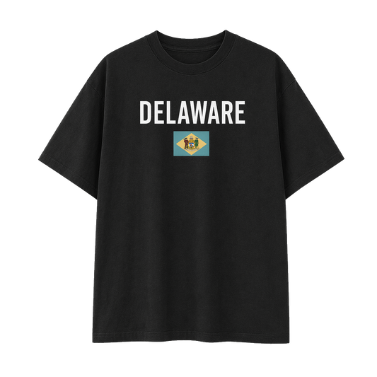 Collection 7 Delaware Essential Cotton T-Shirt - Black front