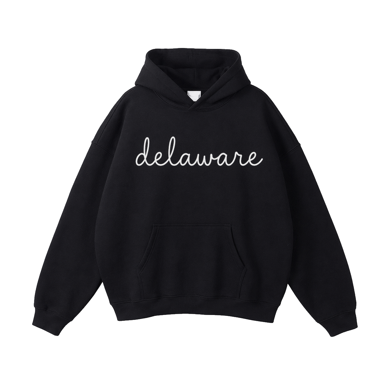Collection 3 Delaware Oversize Fleeced Hoodie - Black front