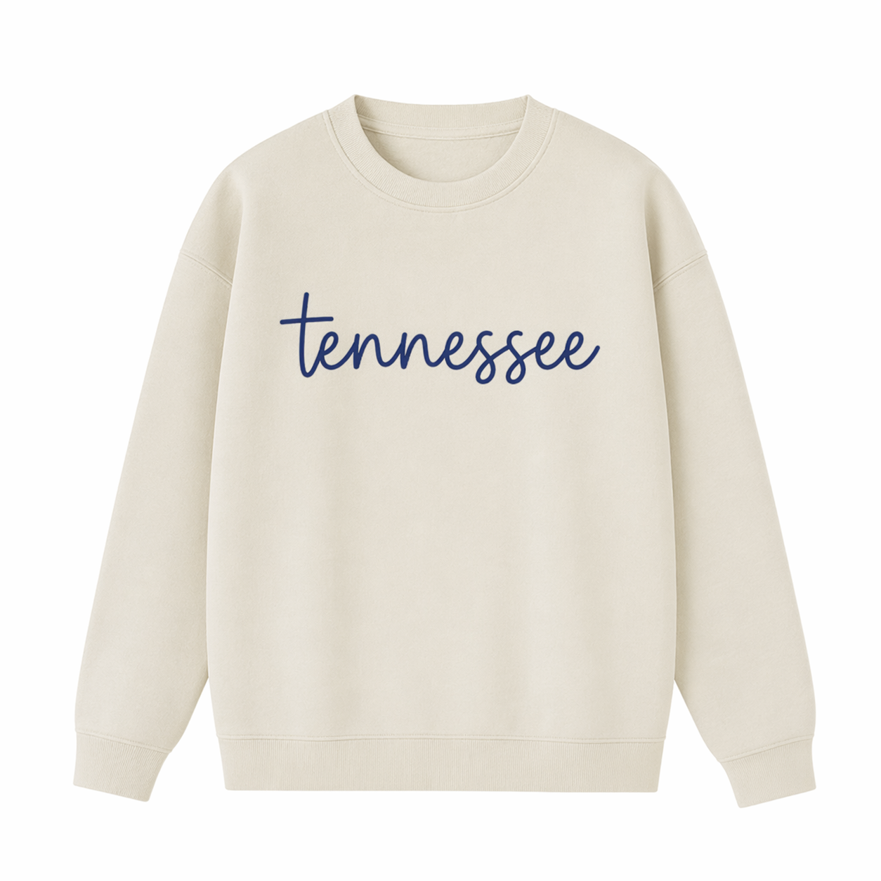Collection 3 Tennessee Essential Heavyweight Crewneck Sweatshirt - Cream front