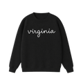 Collection 3 Virginia Essential Heavyweight Crewneck Sweatshirt - Black front
