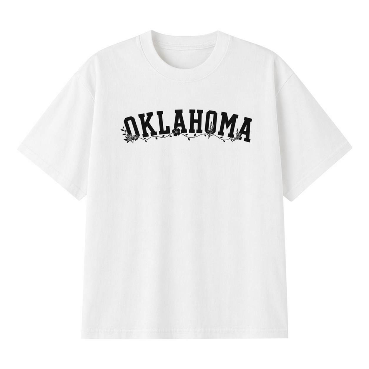 Collection 10 Oklahoma Essential Cotton T-Shirt - White front