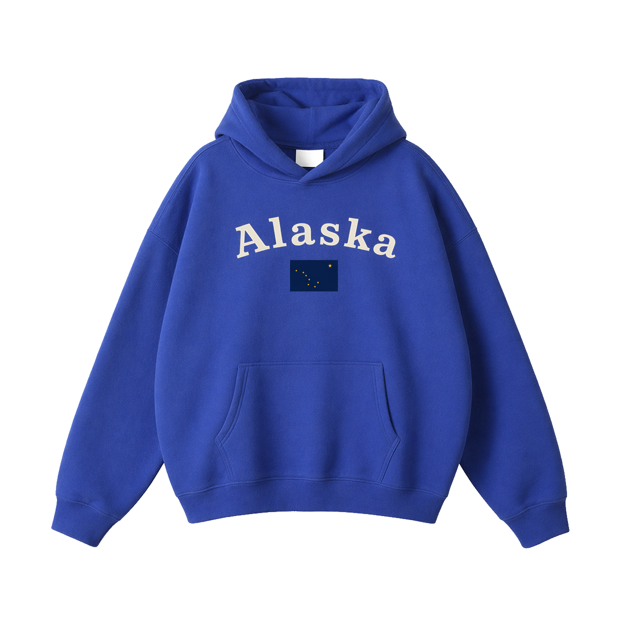 Collection 6 Alaska Oversize Fleeced Hoodie - Klein Blue front