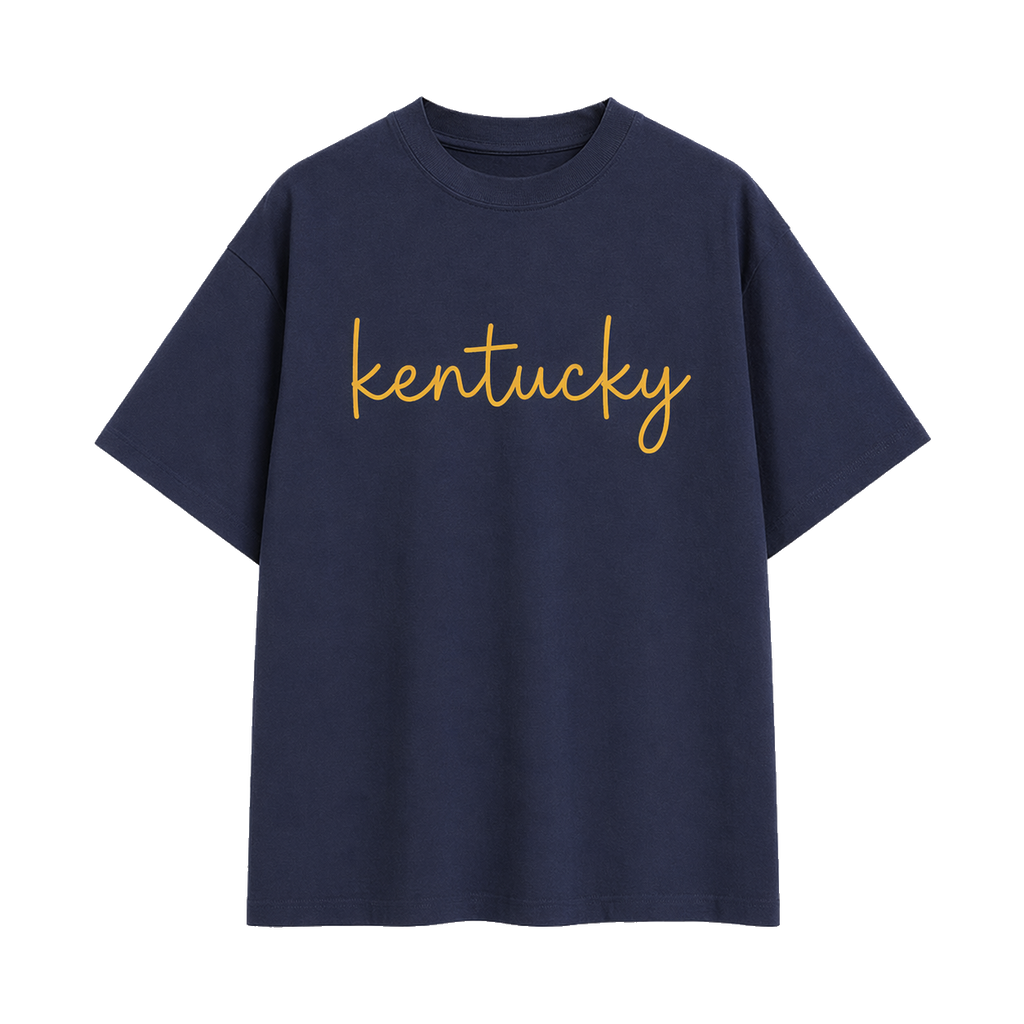 Collection 3 Kentucky Essential Cotton T-Shirt - Navy Blue front