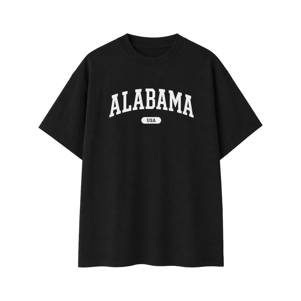 Collection 4 Alabama Essential Cotton T-Shirt - Black front