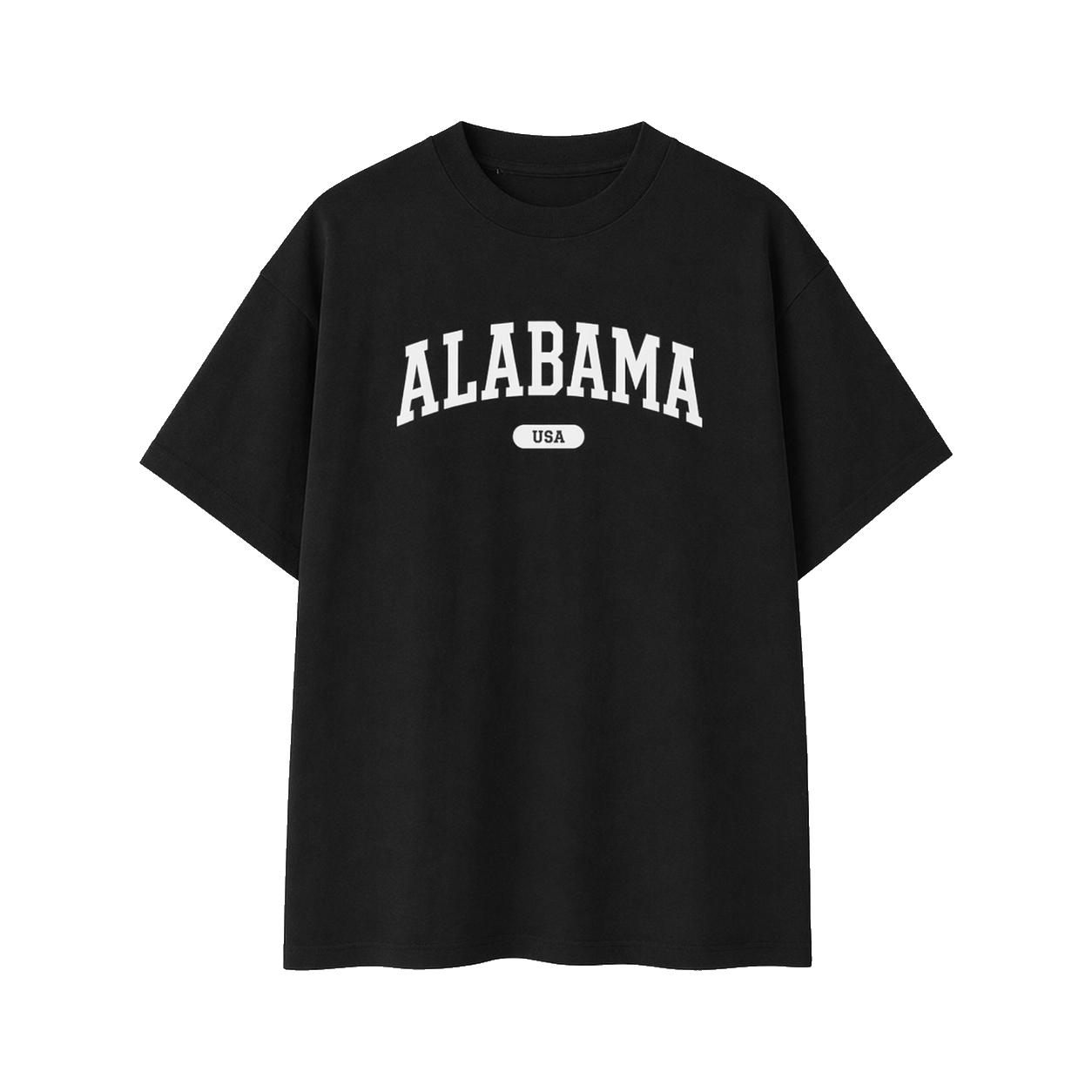 Collection 4 Alabama Essential Cotton T-Shirt - Black front