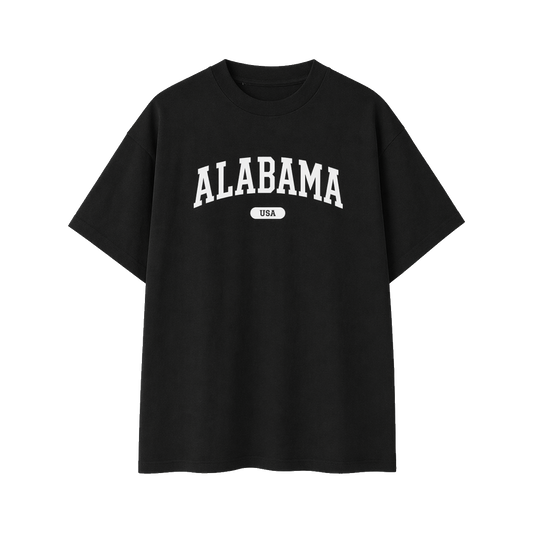 Collection 4 Alabama Essential Cotton T-Shirt - Black front