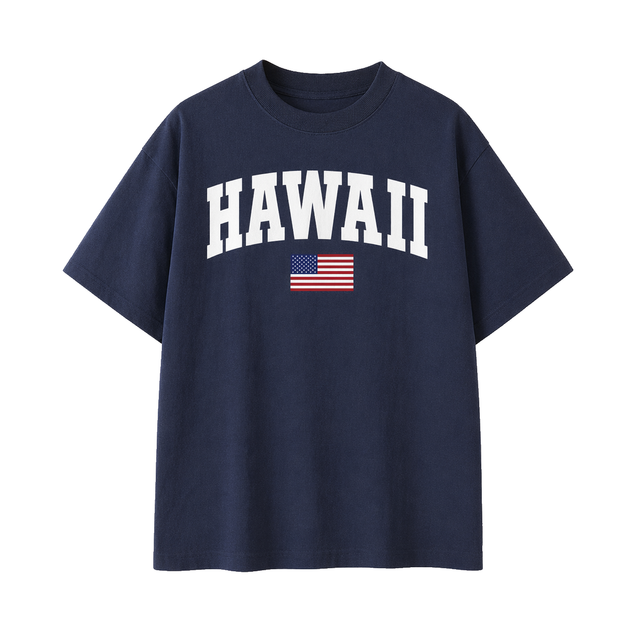 Collection 2 Hawaii Essential Cotton T-Shirt - Navy Blue front