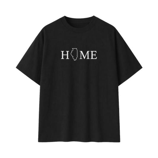 Collection 5 Illinois Essential Cotton T-Shirt - Black front
