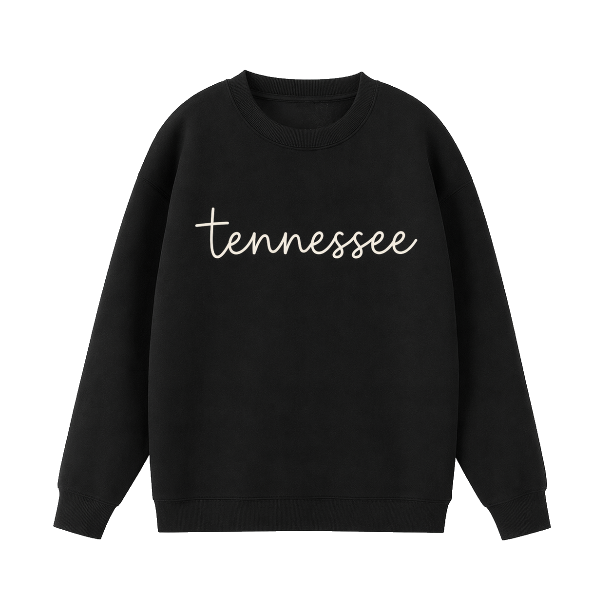 Collection 3 Tennessee Essential Heavyweight Crewneck Sweatshirt - Black front