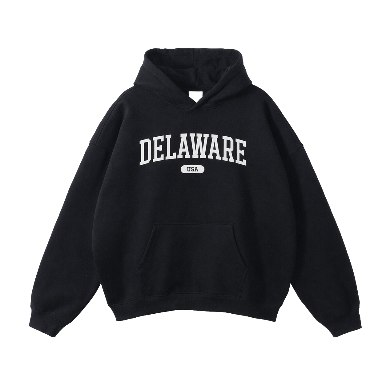 Collection 4 Delaware Oversize Fleeced Hoodie - Black front