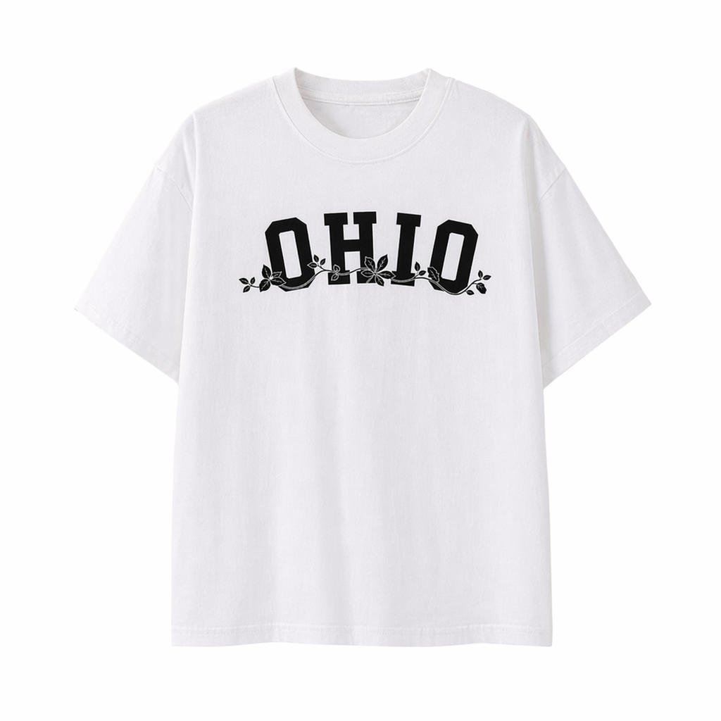 Collection 10 Ohio Essential Cotton T-Shirt - White front