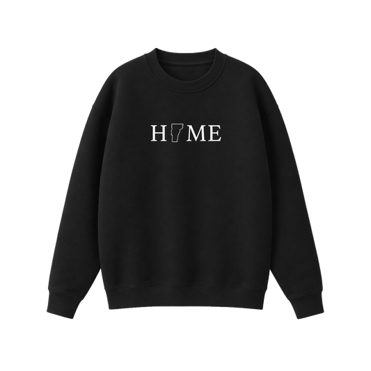 Collection 5 Vermont Essential Heavyweight Crewneck Sweatshirt - Black front