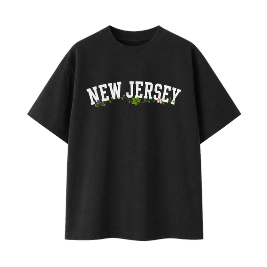 Collection 10 New Jersey Essential Cotton T-Shirt - Black front