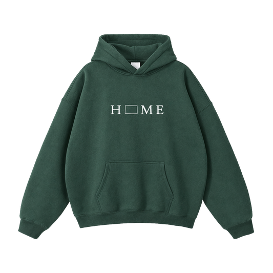 Collection 5 Colorado Oversize Fleeced Hoodie - Eden Green front