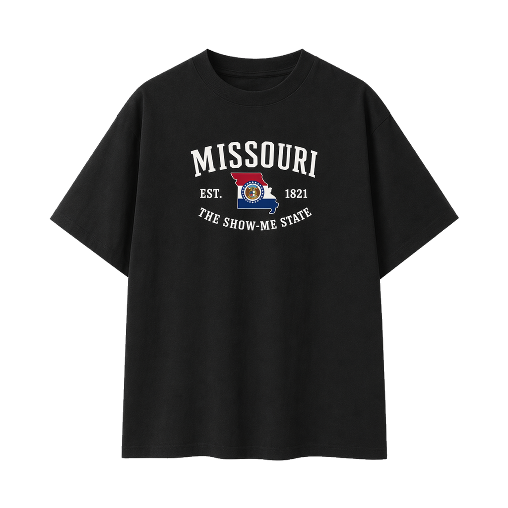 Collection 8 Missouri Essential Cotton T-Shirt - Black front