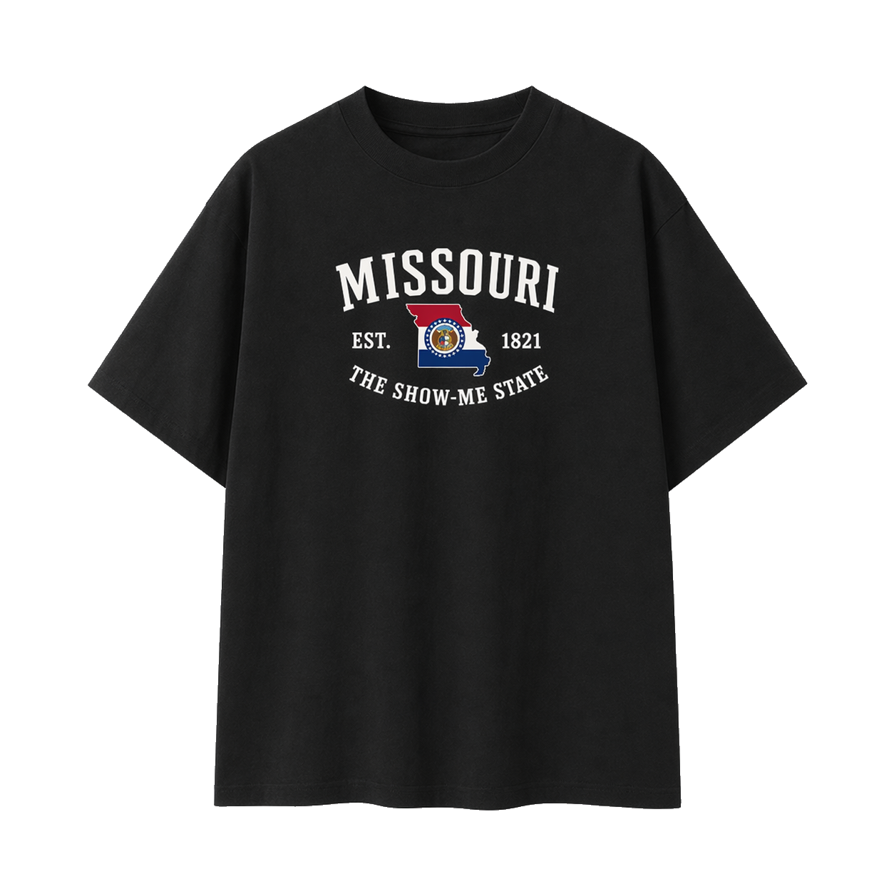 Collection 8 Missouri Essential Cotton T-Shirt - Black front
