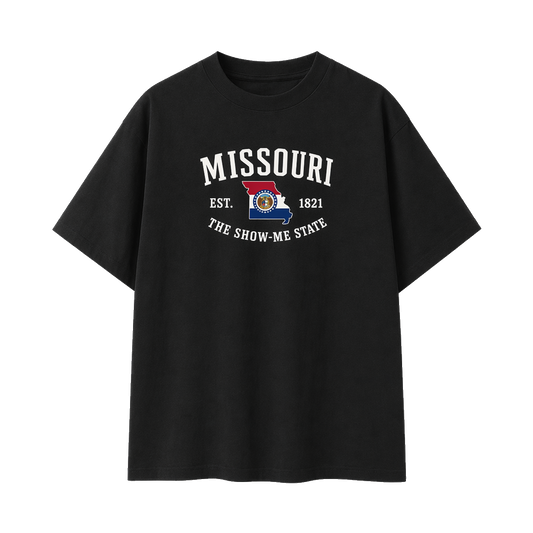 Collection 8 Missouri Essential Cotton T-Shirt - Black front
