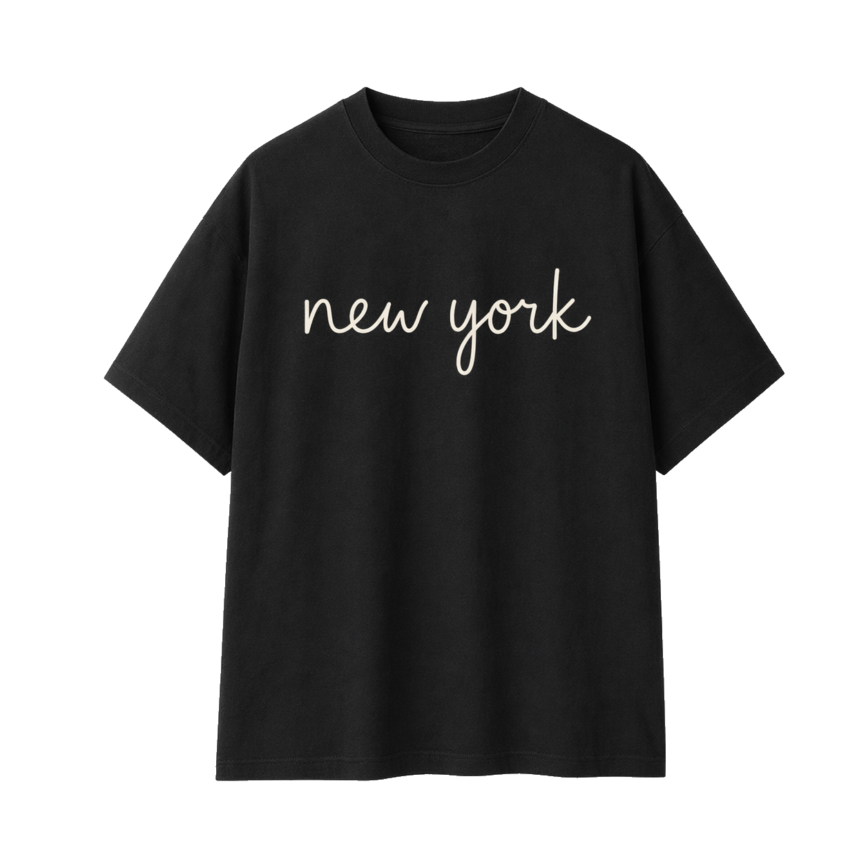Collection 3 New York Essential Cotton T-Shirt - Black front