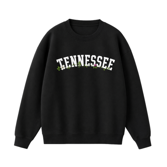 Collection 10 Tennessee Essential Heavyweight Crewneck Sweatshirt - Black front