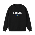 Collection 7 Kansas Essential Heavyweight Crewneck Sweatshirt - Black front